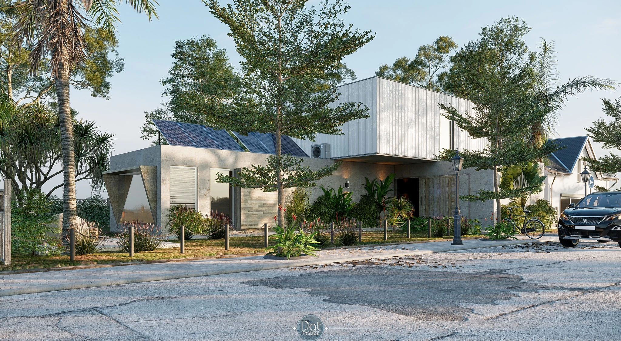 Enscape Exterior Sketchup Model Download Modern ID 101000585 (Dat Houzz)
