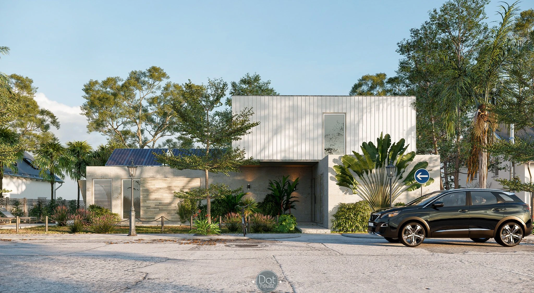 Enscape Exterior Sketchup Model Download Modern ID 101000585 (Dat Houzz)