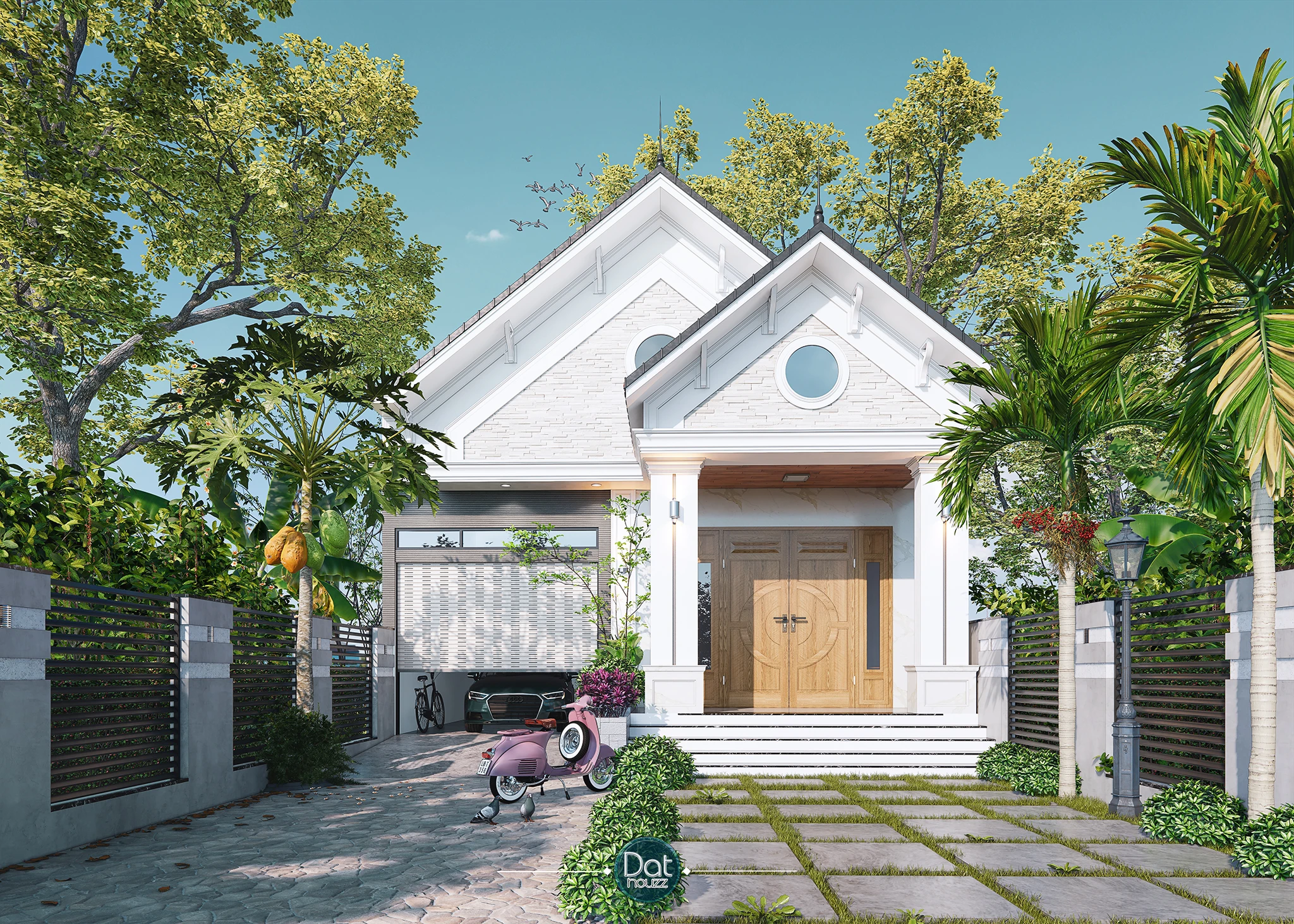 SketchUp Free Enscape Exterior Sketchup Scene Download Modern ID 101000458 (Dat Houzz)
