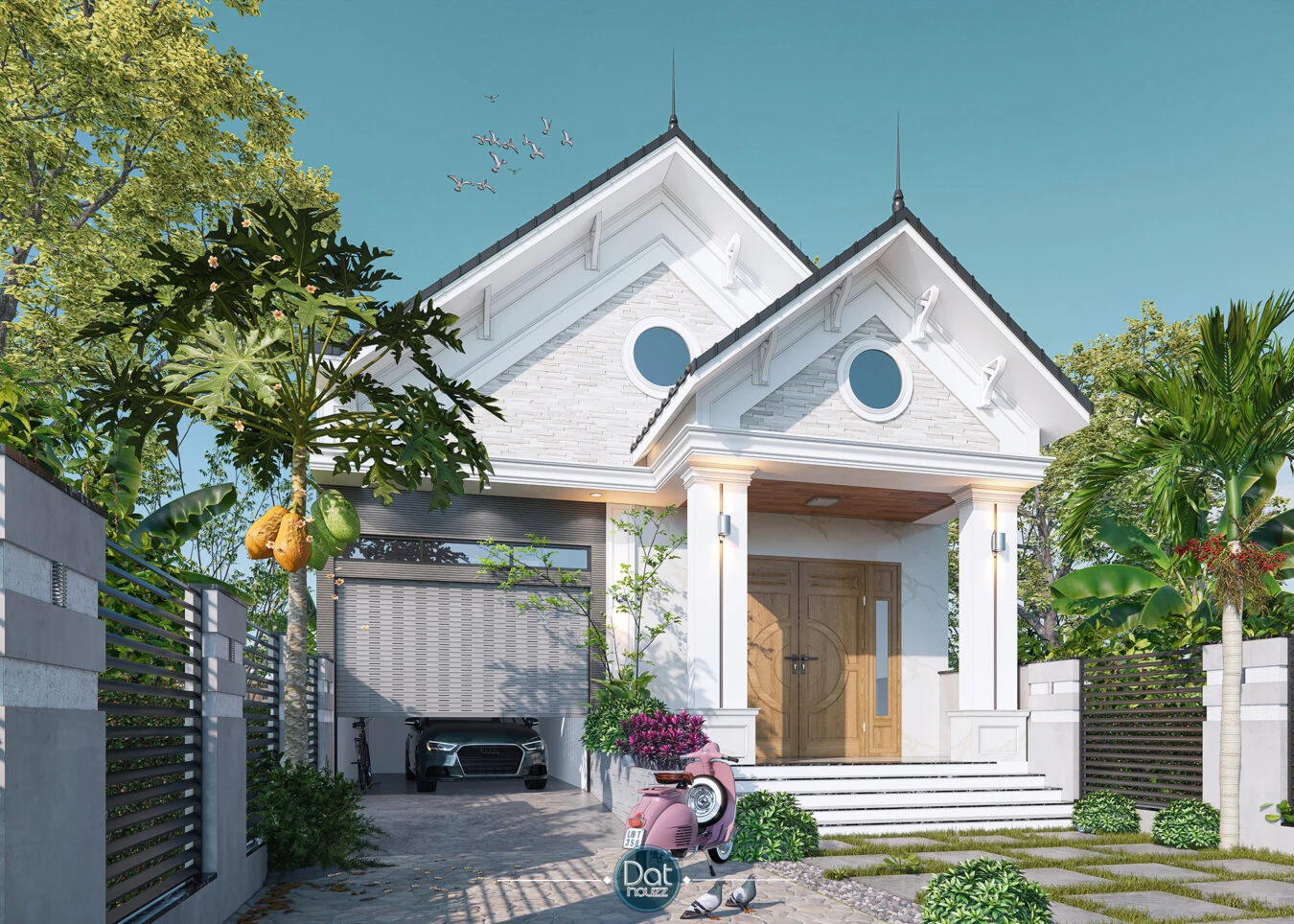 SketchUp Free Enscape Exterior Sketchup Scene Download Modern ID 101000458 (Dat Houzz)