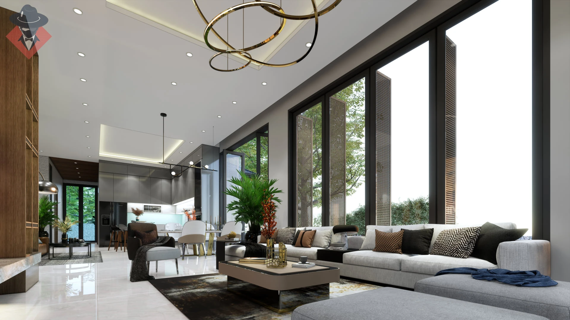 SketchUp Free Enscape Interior House Download SketchUp Models Modern Free ID 212000110 (Kts Trieu)