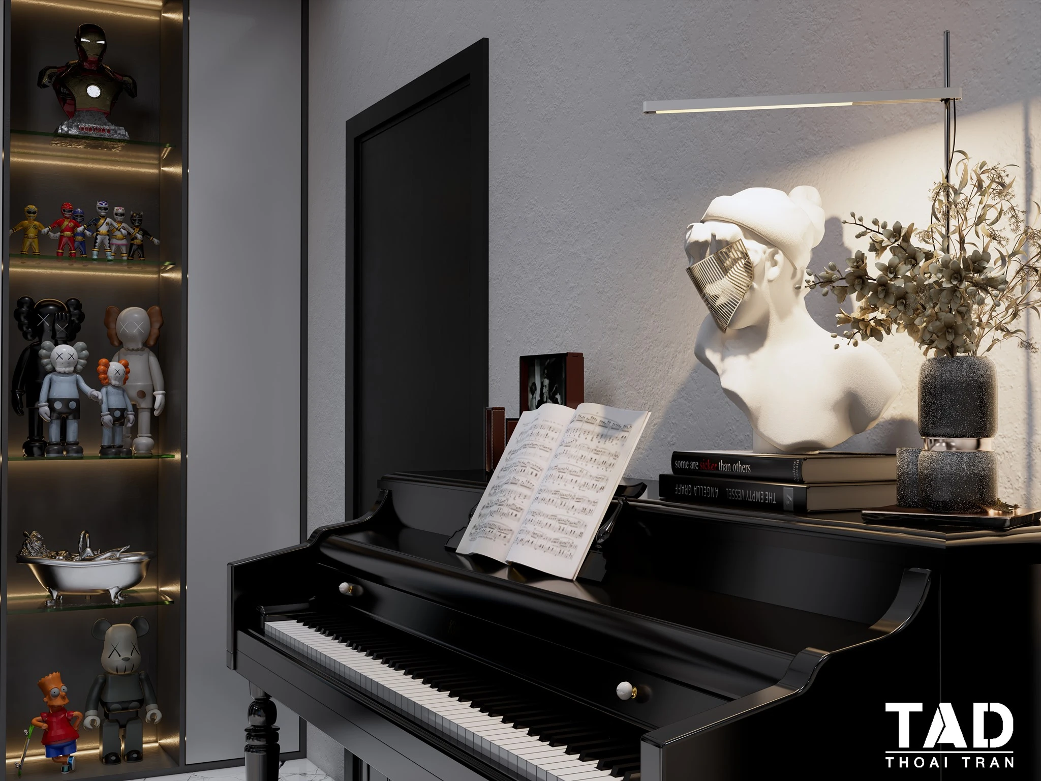 Enscape Living Room And Dining Room Sketchup Free Model Modern Download ID 218000102 (Thoai Tran)