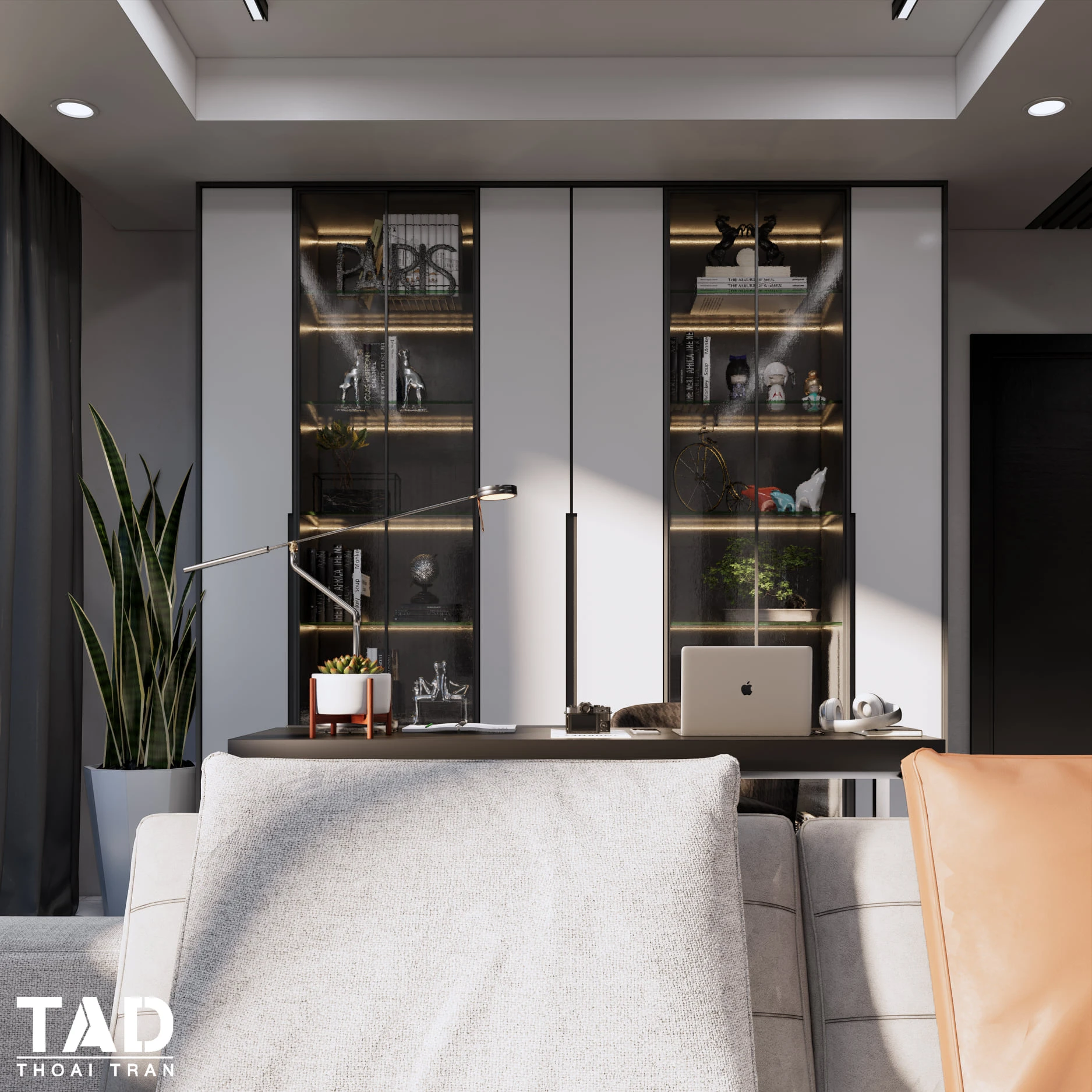 Enscape Living Room And Dining Room Sketchup Free Model Modern Download ID 218000102 (Thoai Tran)