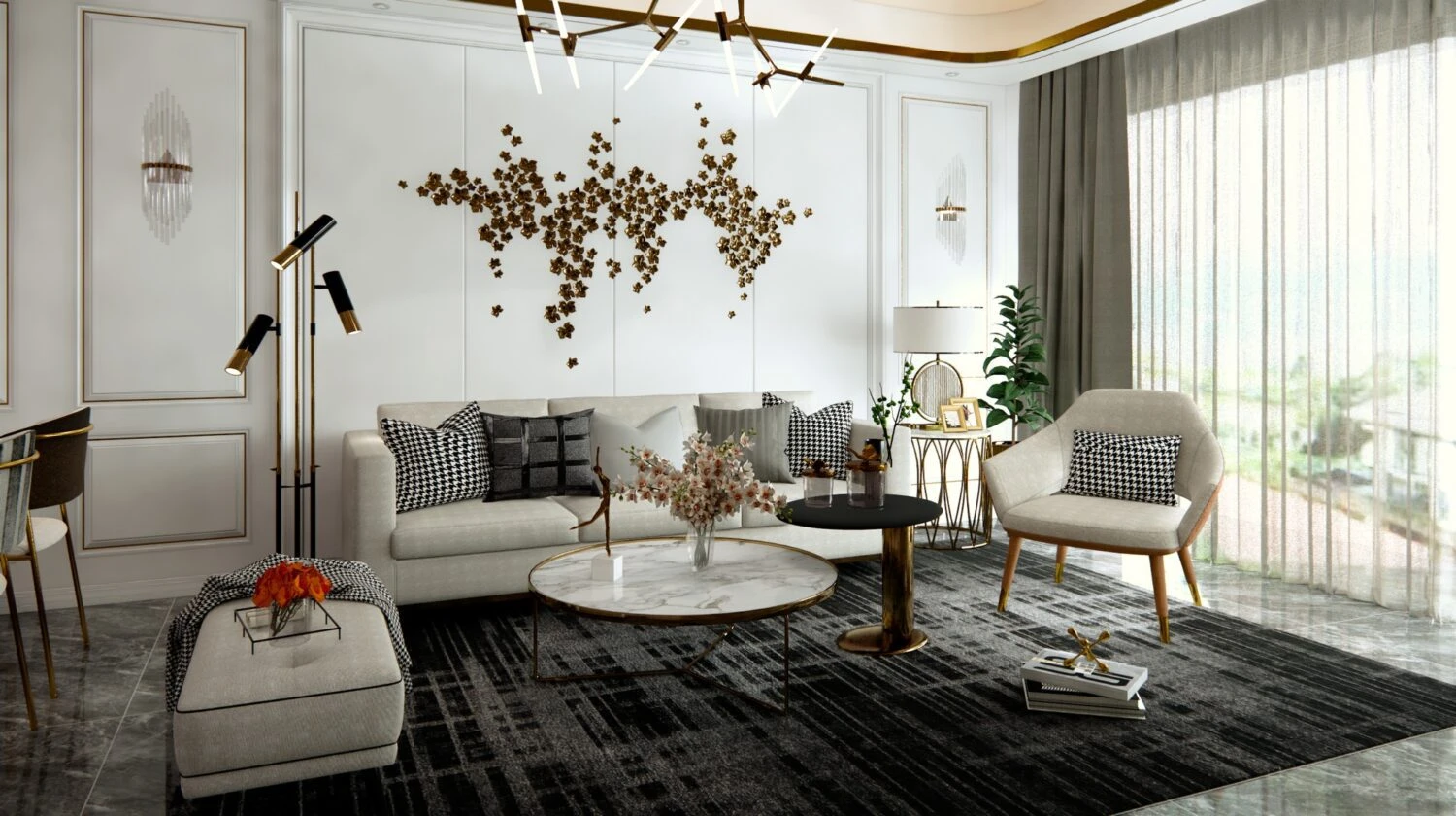 Enscape Living Room Free SketchUp Models Modern Download ID 100000382 (Nguyen Dat)