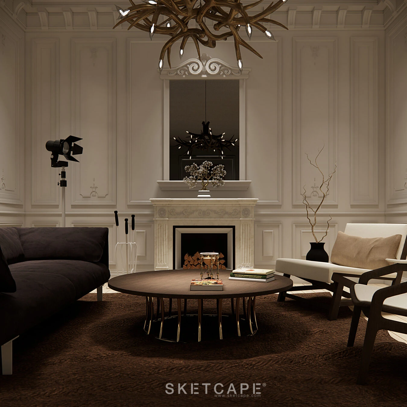 SketchUp Free Enscape Living Room Free Sketchup Models Download Modern ID 100000291 (Nguyen Tuan Anh)