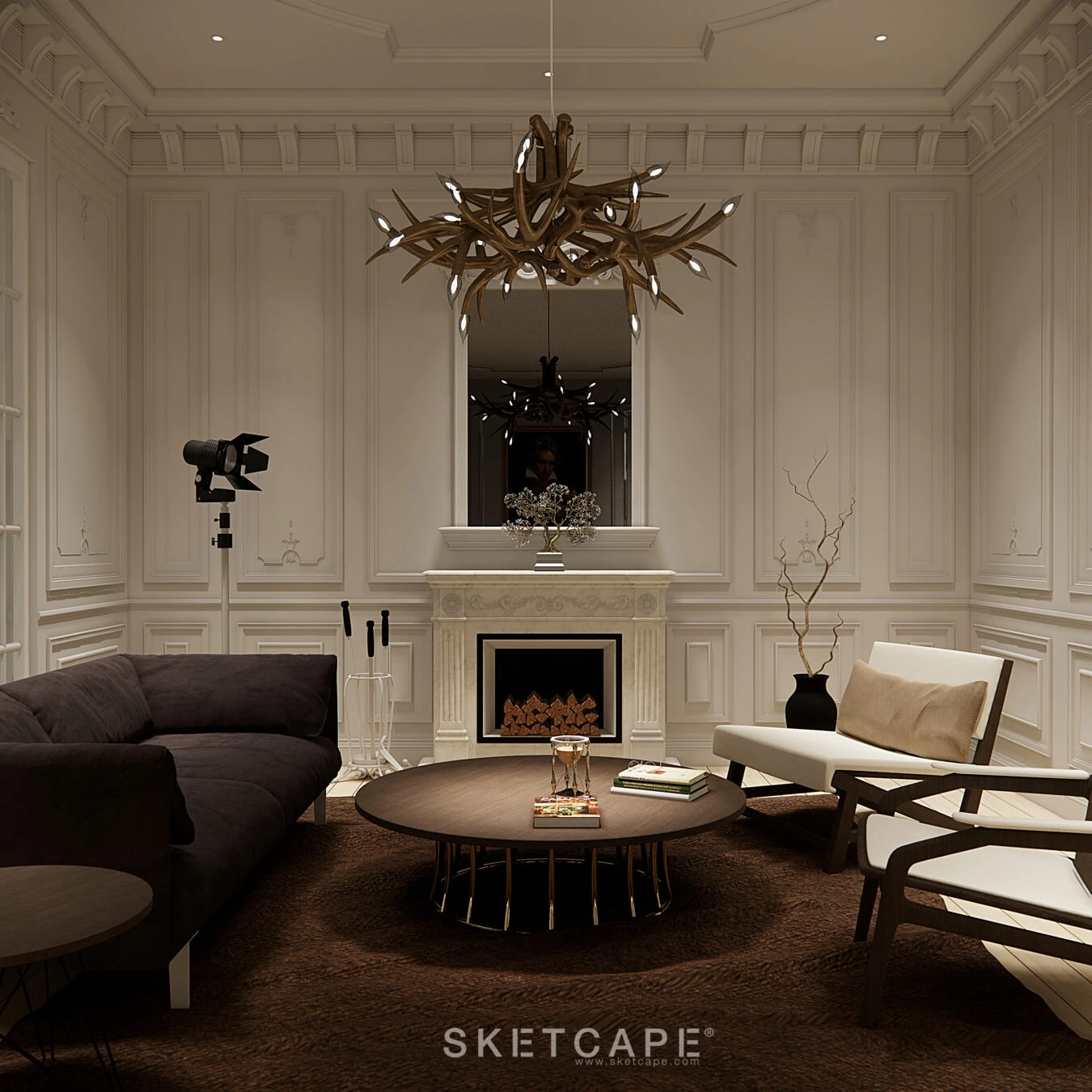 SketchUp Free Enscape Living Room Free Sketchup Models Download Modern ID 100000291 (Nguyen Tuan Anh)