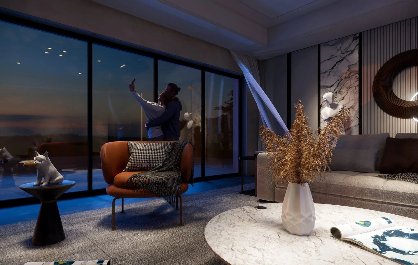 Enscape Living Room SketchUp Free Model Modern Download ID 100000433 (Quan)