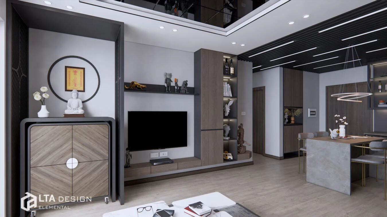 SketchUp Free Enscape Living Room Sketchup 3D Models Free Download Modern ID 100000303 (Cao Hoang Nhat Long)