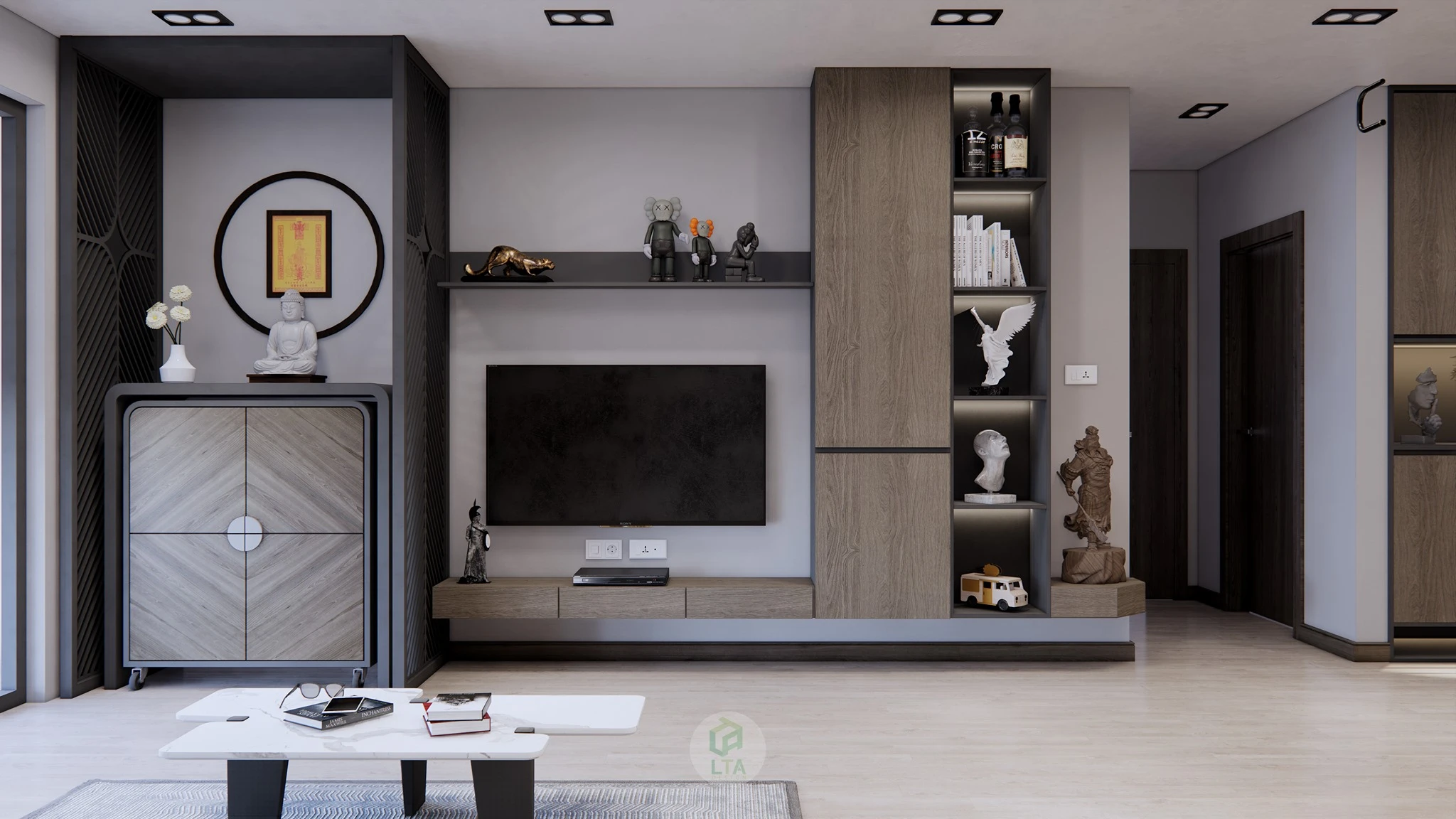 Enscape Living Room Sketchup Free Model Modern Download ID 100000267 (Cao Hoang Nhat Long)