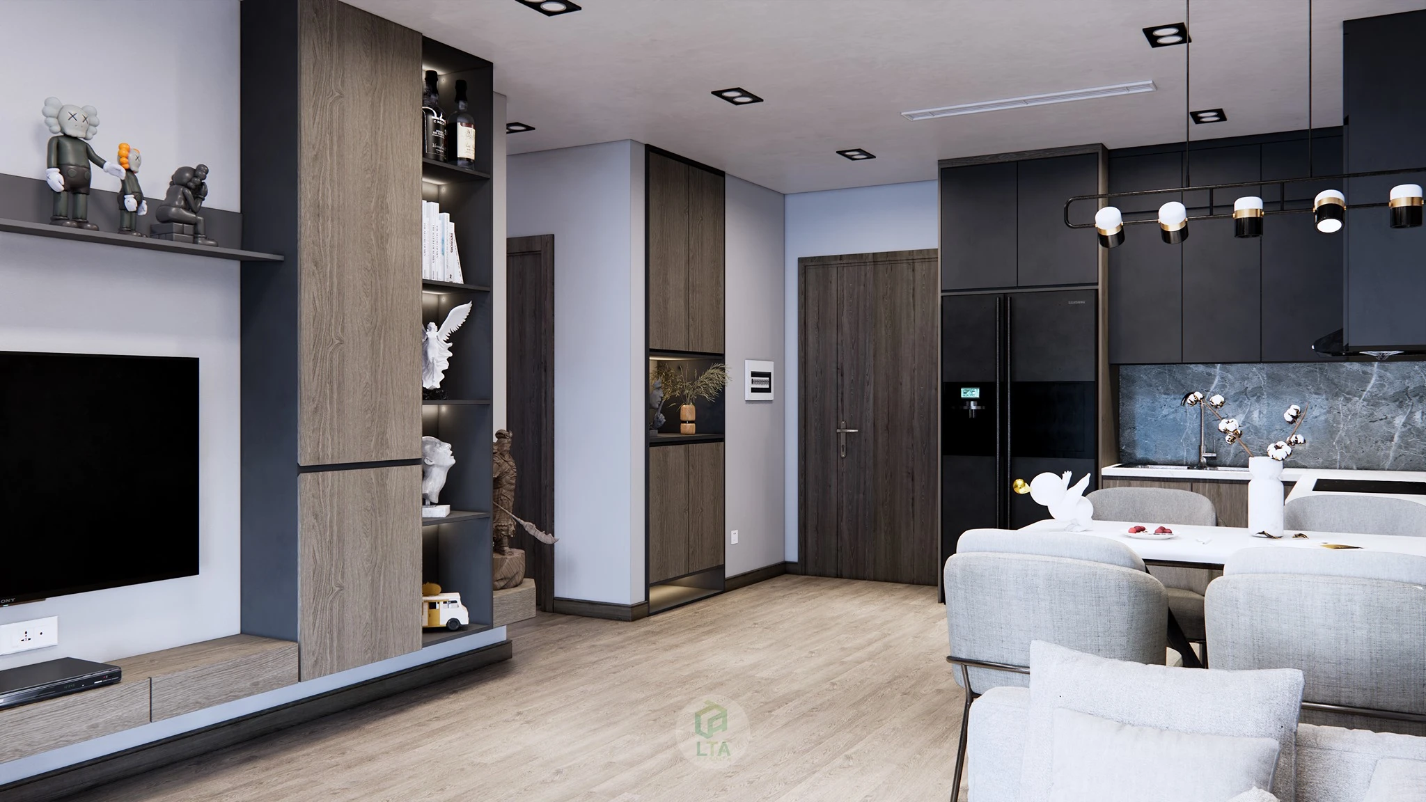 Enscape Living Room Sketchup Free Model Modern Download ID 100000267 (Cao Hoang Nhat Long)