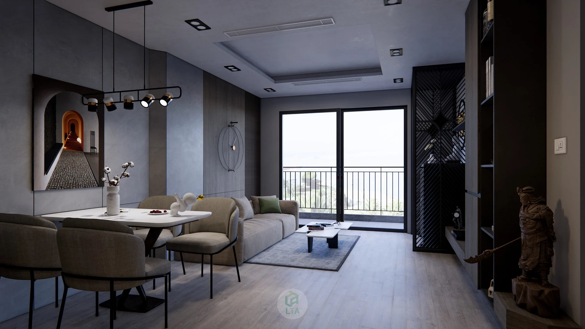 Enscape Living Room Sketchup Free Model Modern Download ID 100000267 (Cao Hoang Nhat Long)