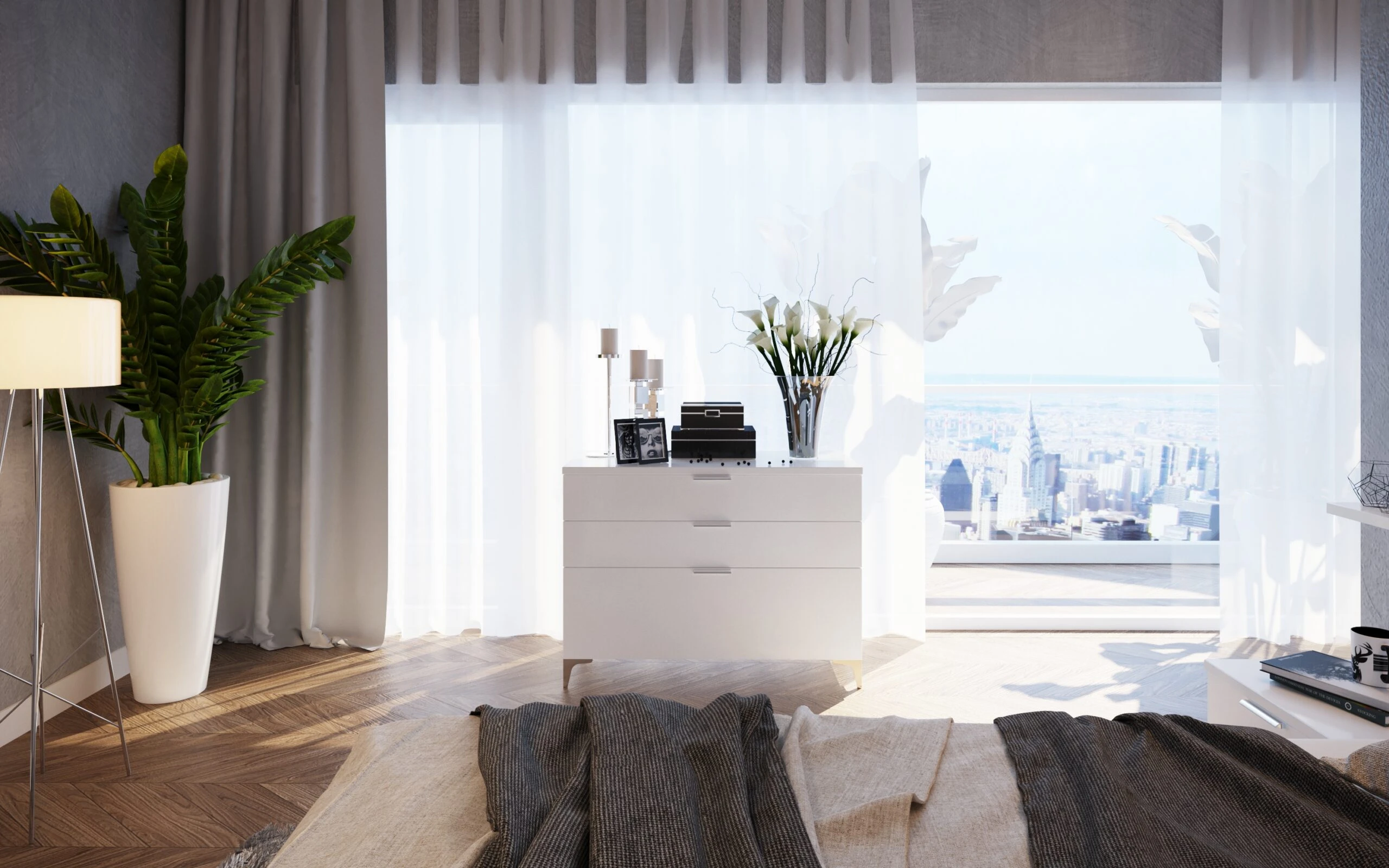 SketchUp Free Enscape Model Free Download Modern Bedroom ID 101000273 (Ngo Gia Long)