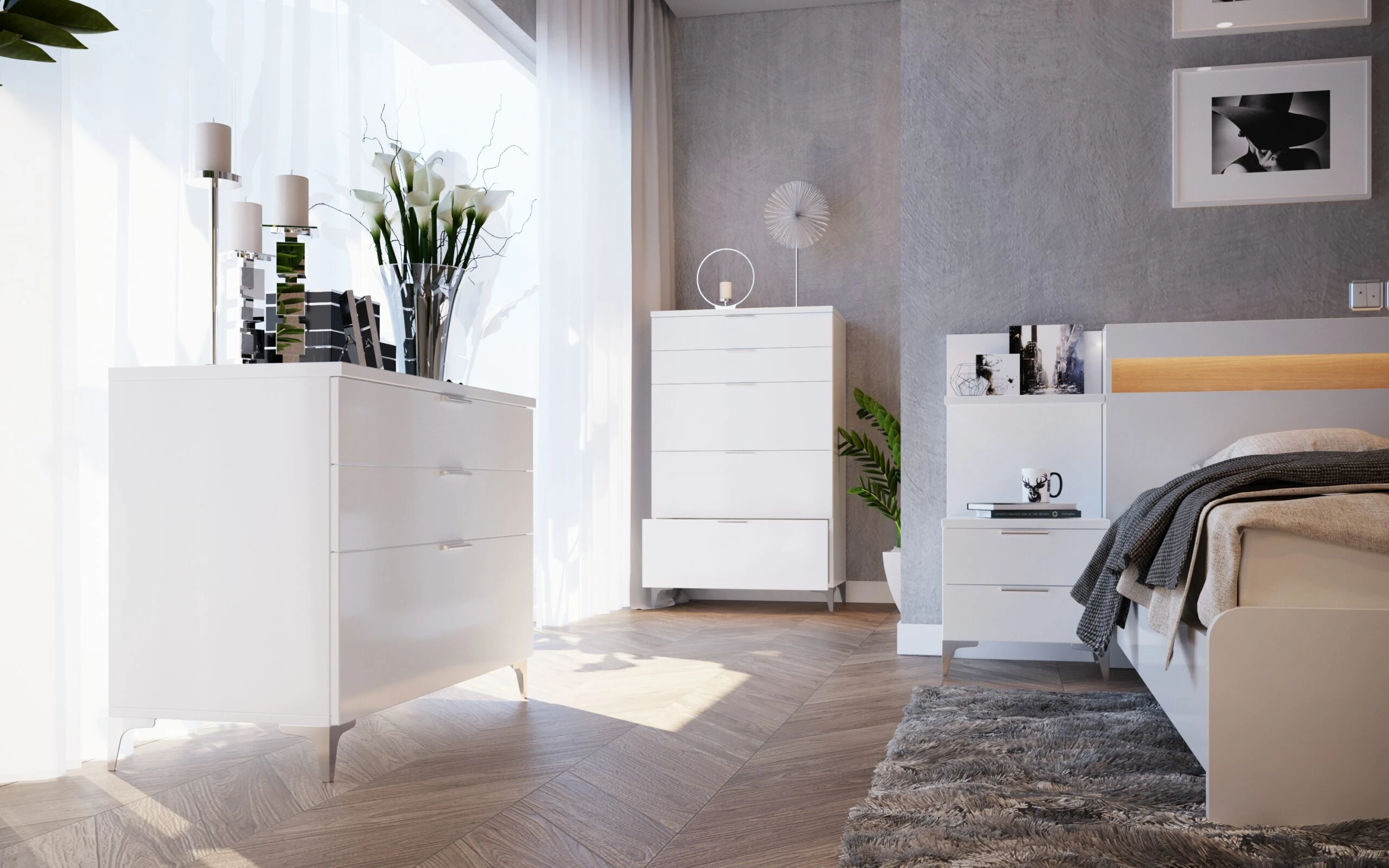 SketchUp Free Enscape Model Free Download Modern Bedroom ID 101000273 (Ngo Gia Long)