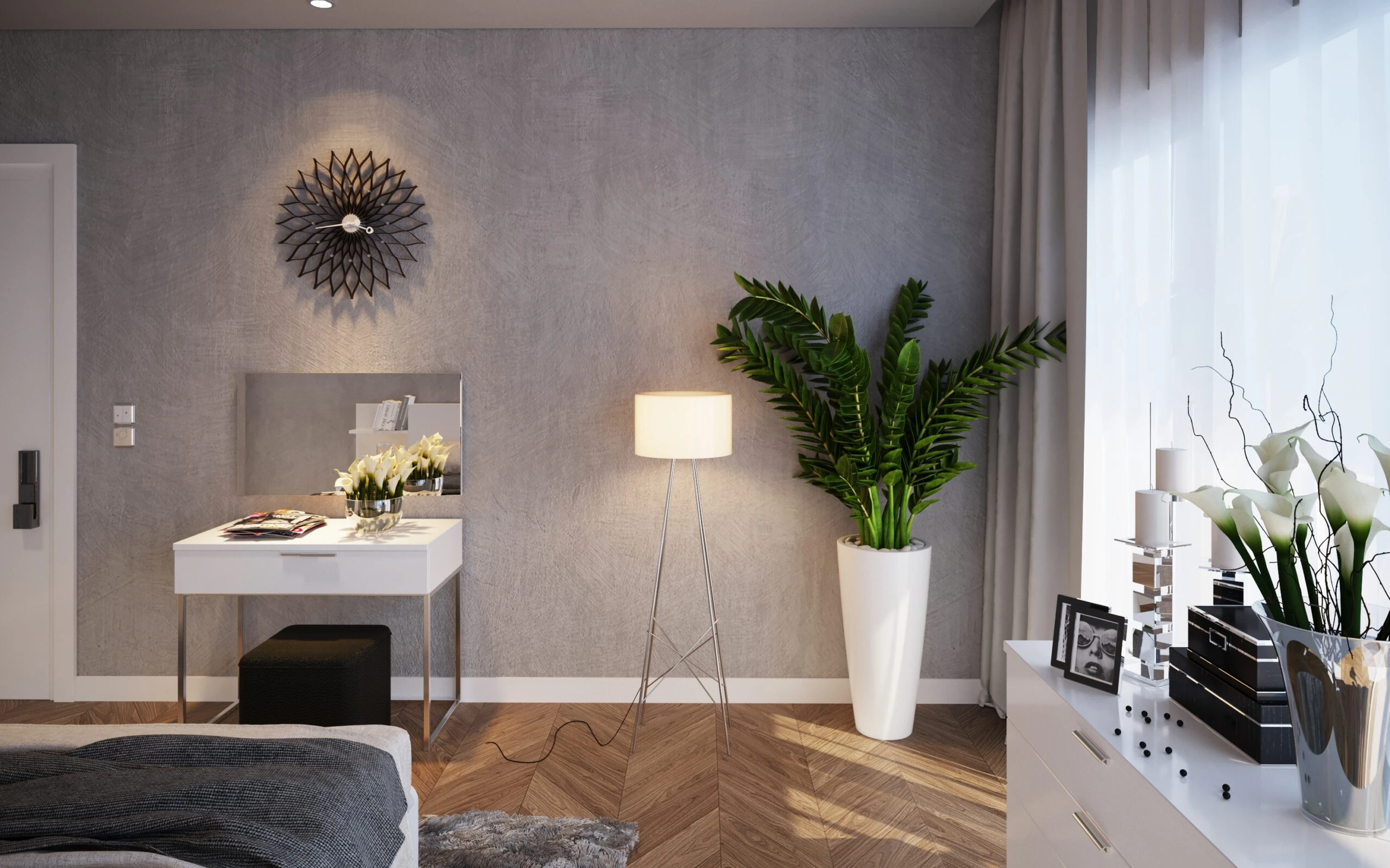 SketchUp Free Enscape Model Free Download Modern Bedroom ID 101000273 (Ngo Gia Long)