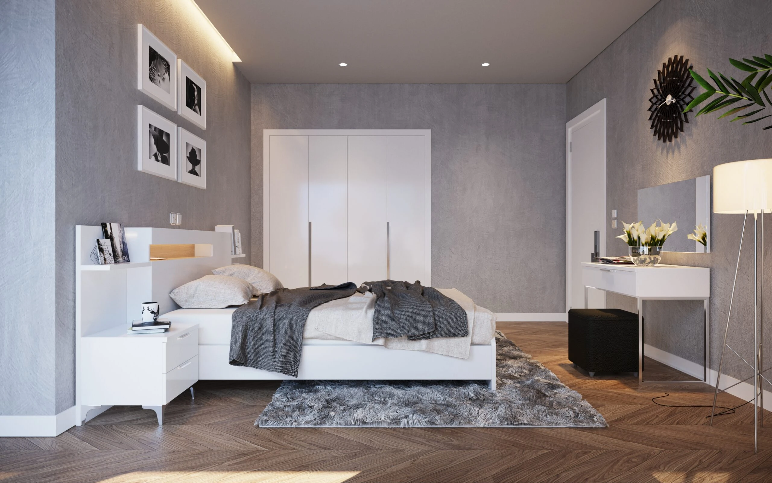 SketchUp Free Enscape Model Free Download Modern Bedroom ID 101000273 (Ngo Gia Long)