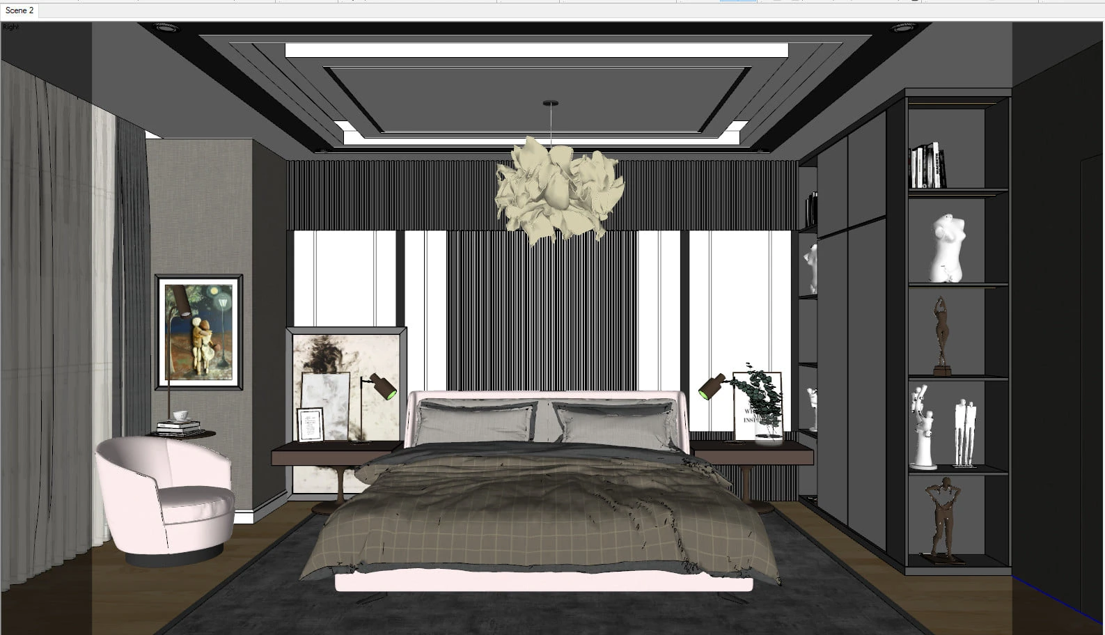Enscape Model Free Download Modern Bedroom ID 101000462 (Xuan Khanh)