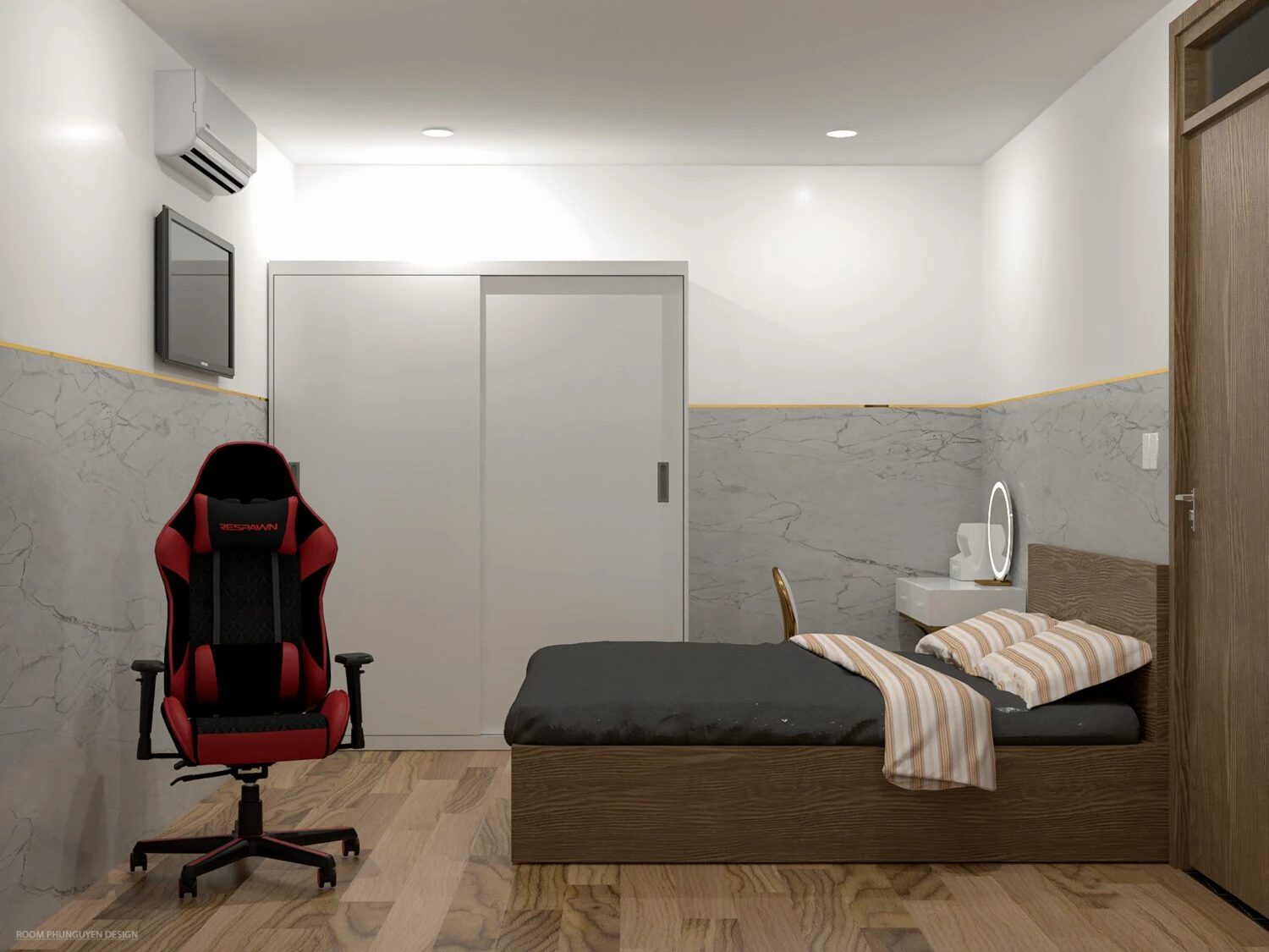 Enscape Model Free Download Modern Bedroom Vray ID 101000642 (Phu Nguyen)