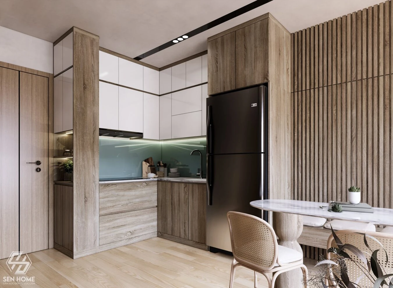 SketchUp Free Enscape Model Free Download Modern Living Room And Dining Room Enscape ID 218000103 (Duc Hung)