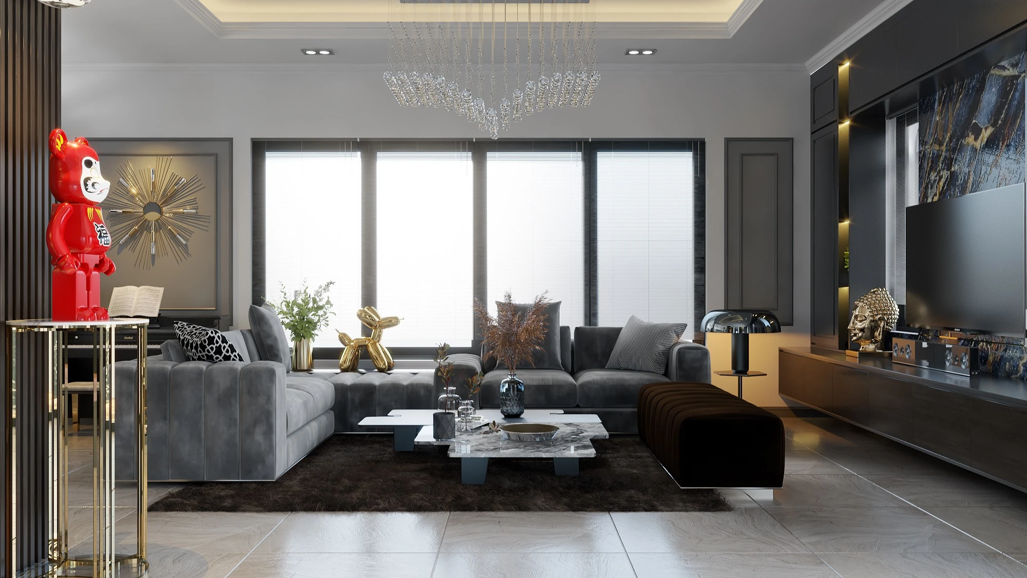 Enscape Model Free Download Modern Living Room And Dining Room ID 218000043 (Phan Tuan)