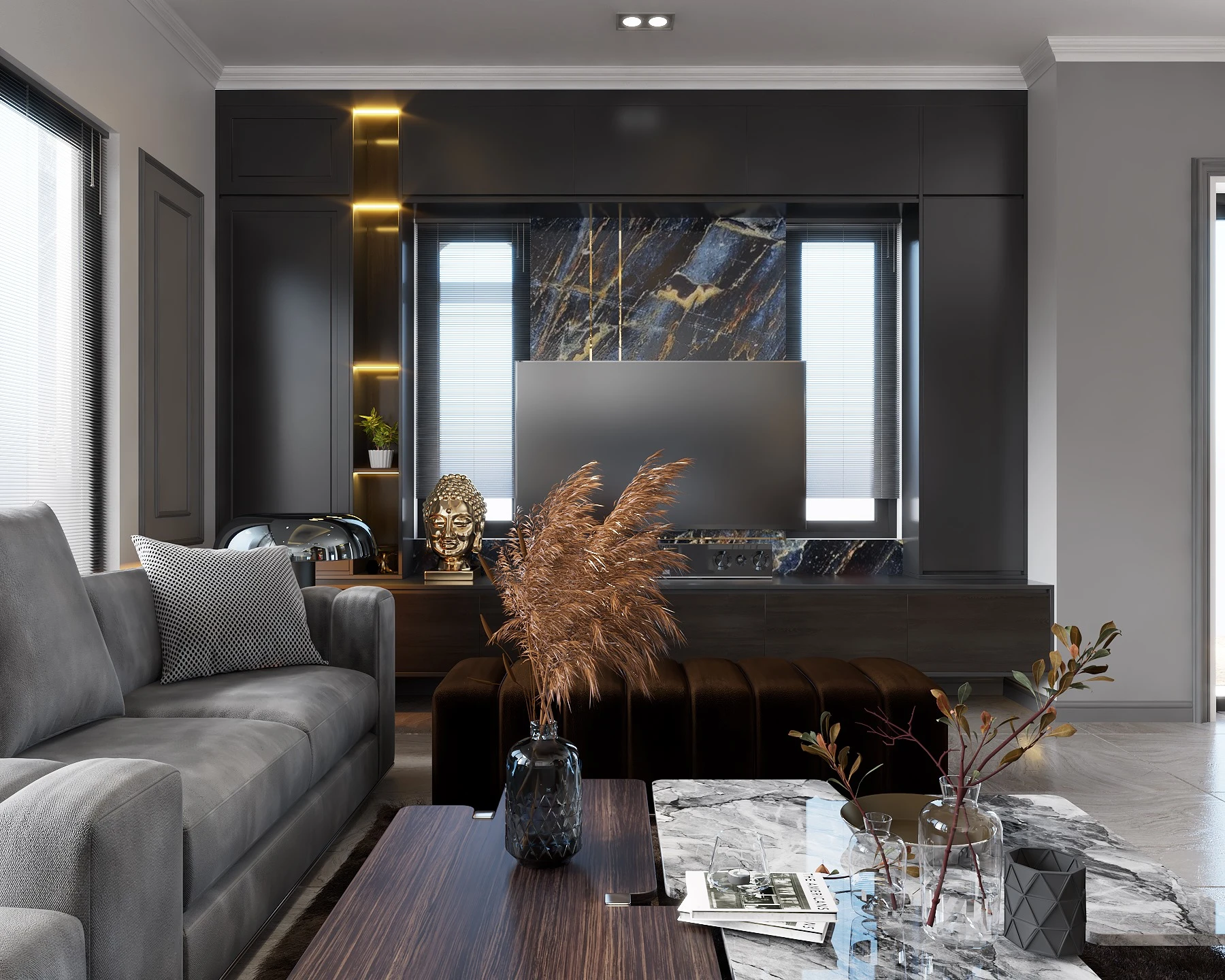 Enscape Model Free Download Modern Living Room And Dining Room ID 218000043 (Phan Tuan)