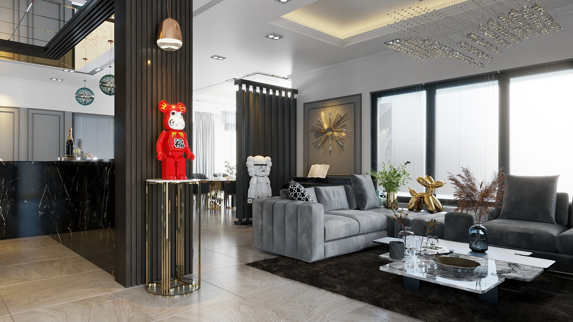 Enscape Model Free Download Modern Living Room And Dining Room ID 218000043 (Phan Tuan)