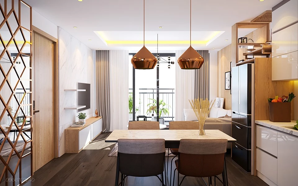 SketchUp Free Enscape Model Free Download Modern Living Room And Dining Room Vray ID 218000013 (Tran Son)