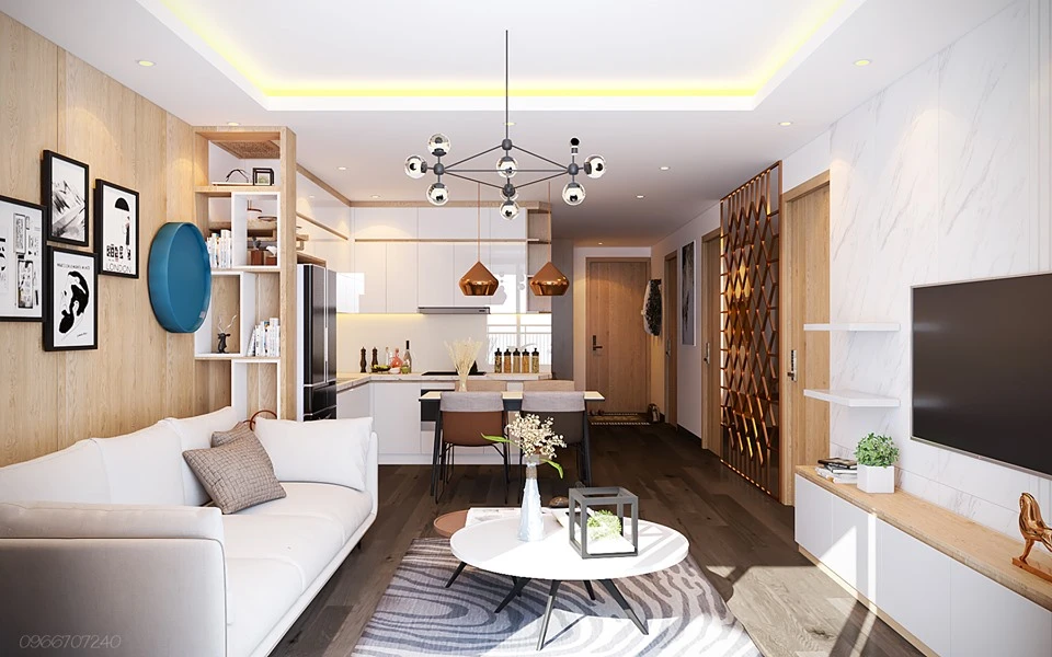 SketchUp Free Enscape Model Free Download Modern Living Room And Dining Room Vray ID 218000013 (Tran Son)