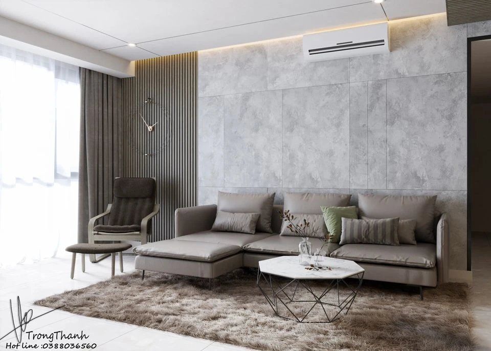 SketchUp Free Enscape Model Free Download Modern Living Room ID 100000208 (Trong Thanh)