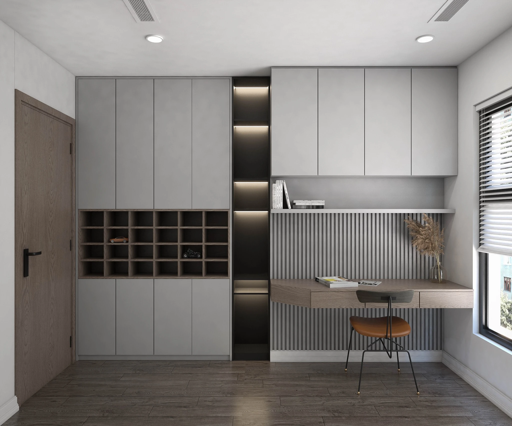 SketchUp Free Enscape Model Free Download Vray Modern Bedroom ID 101000383 (Ph Lien)