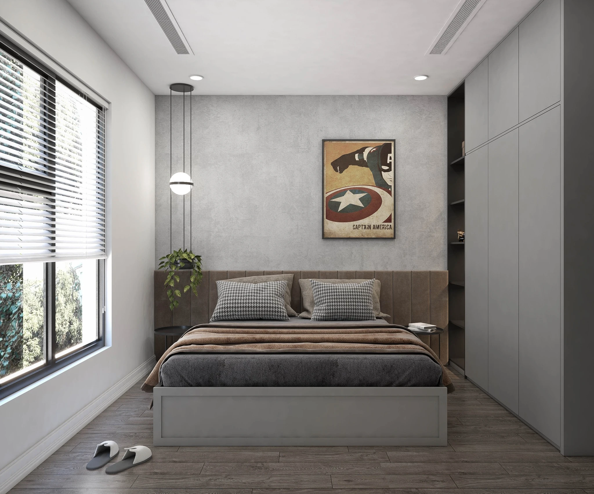 SketchUp Free Enscape Model Free Download Vray Modern Bedroom ID 101000383 (Ph Lien)
