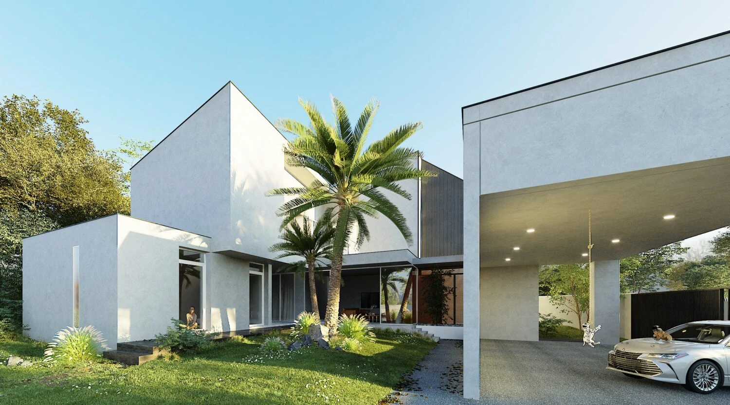 Enscape Model Free Download Vray Modern Exterior ID 101000319 (Le Phu Quoc)