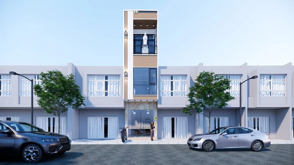 Enscape Model Free Download Vray Modern Exterior ID 101000579 (M Decor Tknt)