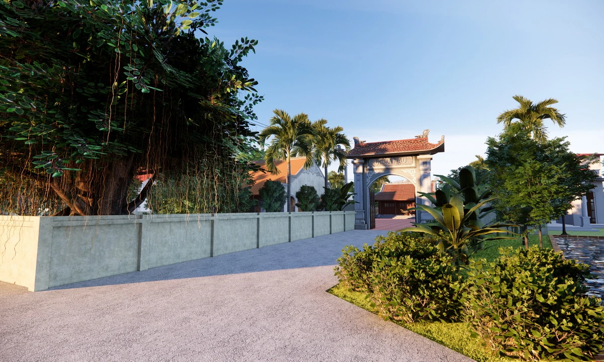 Enscape Model Free Download Vray Modern Exterior ID 101000649 (Dao Van Nam)