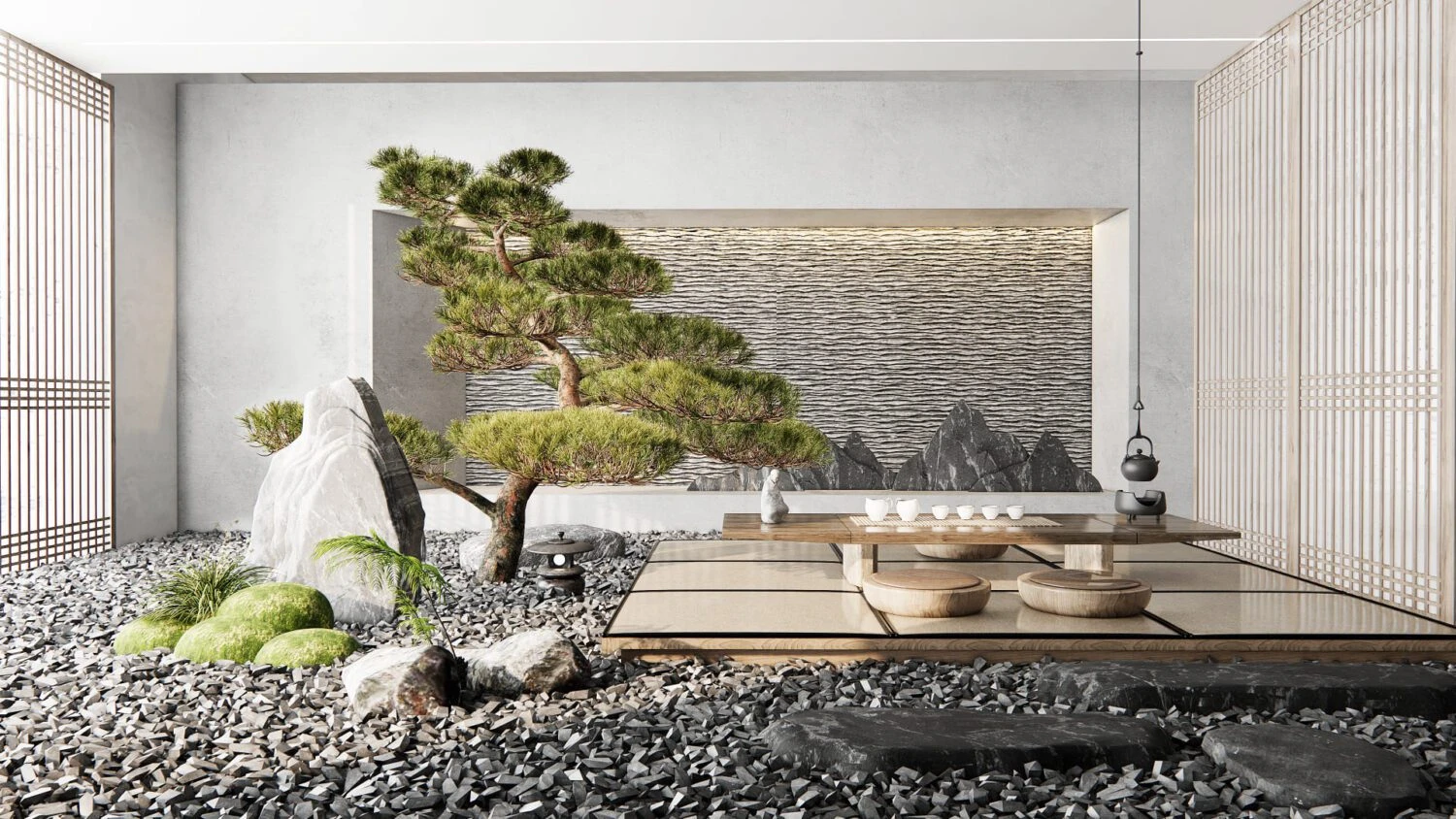 Enscape Tea Room Download SketchUp Models Modern Free ID 211000037 (Dinh Thanh)