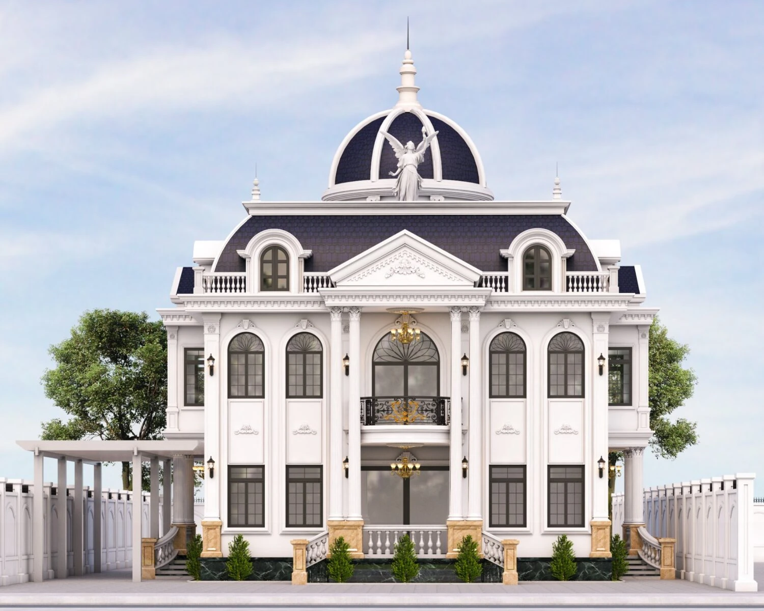 SketchUp Free Exterior Classical Sketchup Free Model ID 101000360 (Van Sinh)