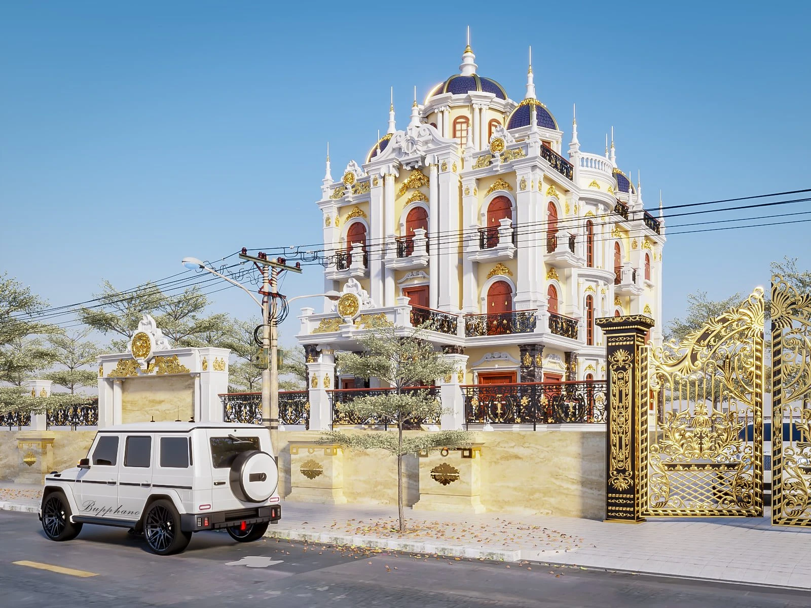 Exterior Enscape Model Free Download Modern ID 101000569 (Long Bup)