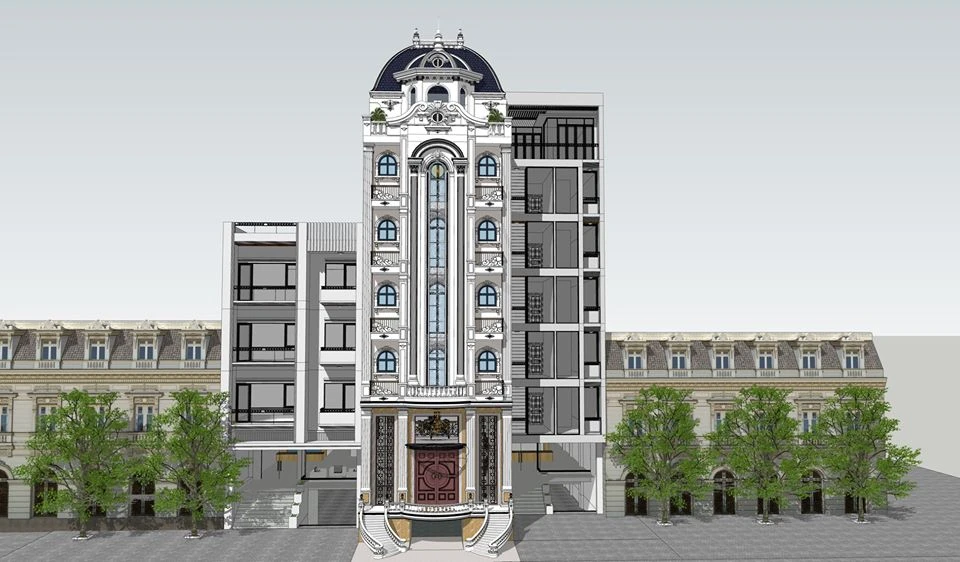 Exterior Free Sketchup Models Download Modern ID 101000696 (Linh Free)