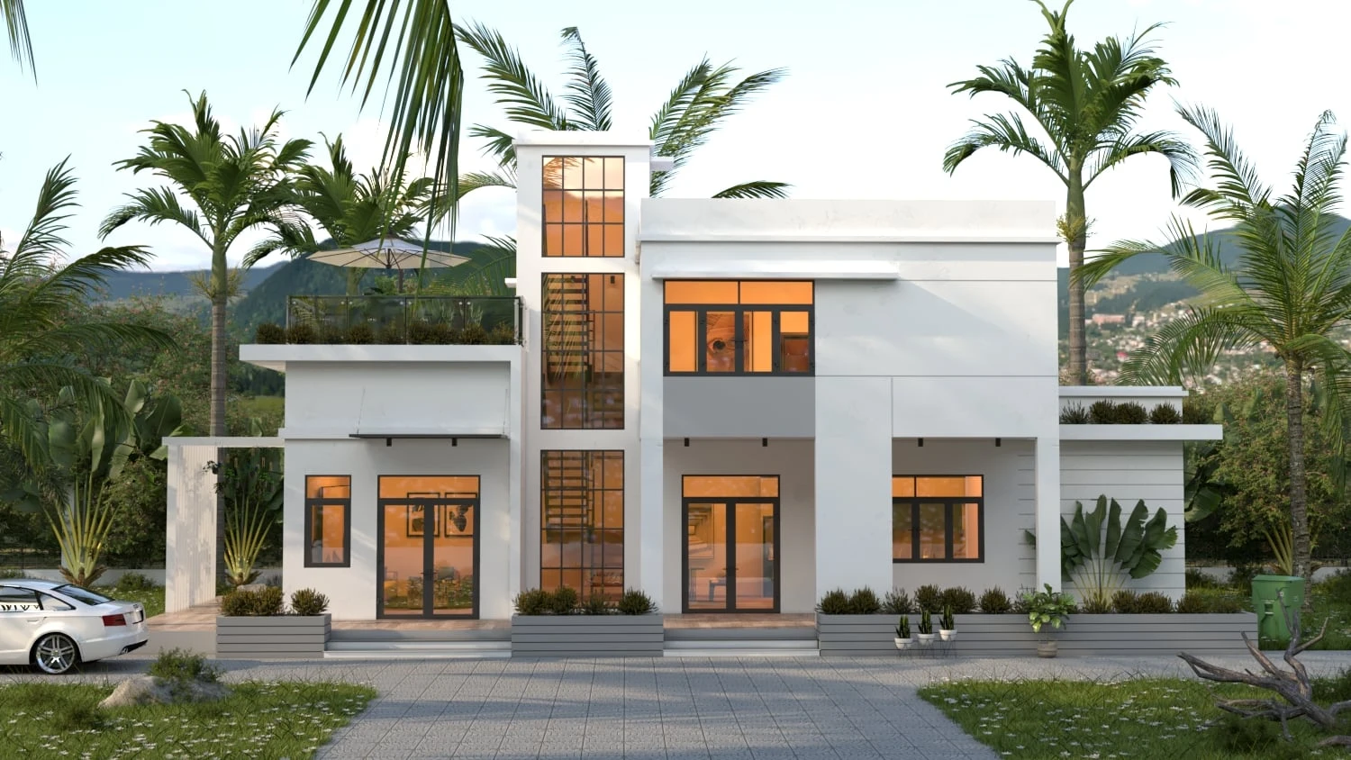 Exterior Free Sketchup Models Modern ID 101000542 (Duy)