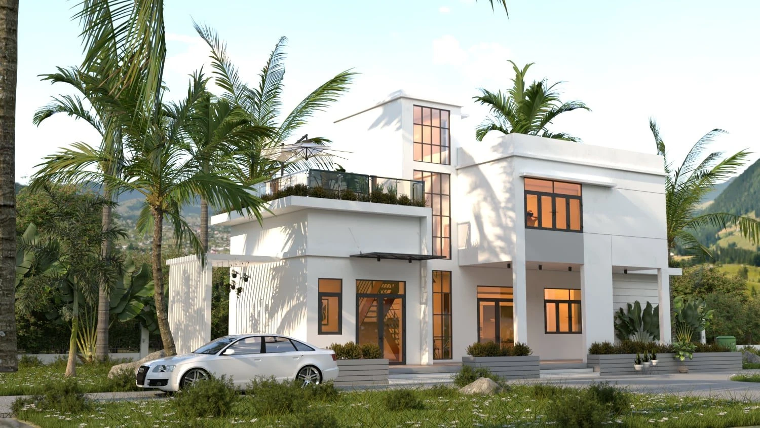 Exterior Free Sketchup Models Modern ID 101000542 (Duy)