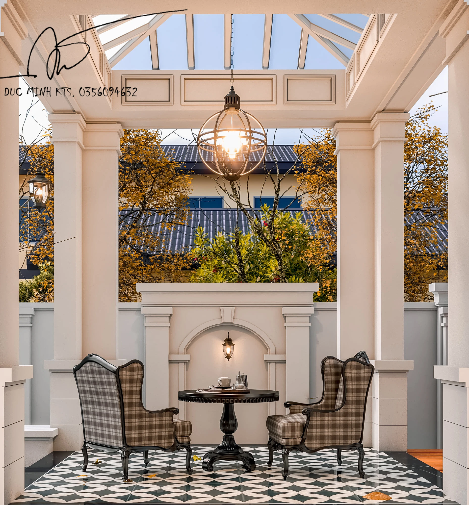 Exterior Free Sketchup Models Vray Modern ID 101000392 (Do Duc Minh)