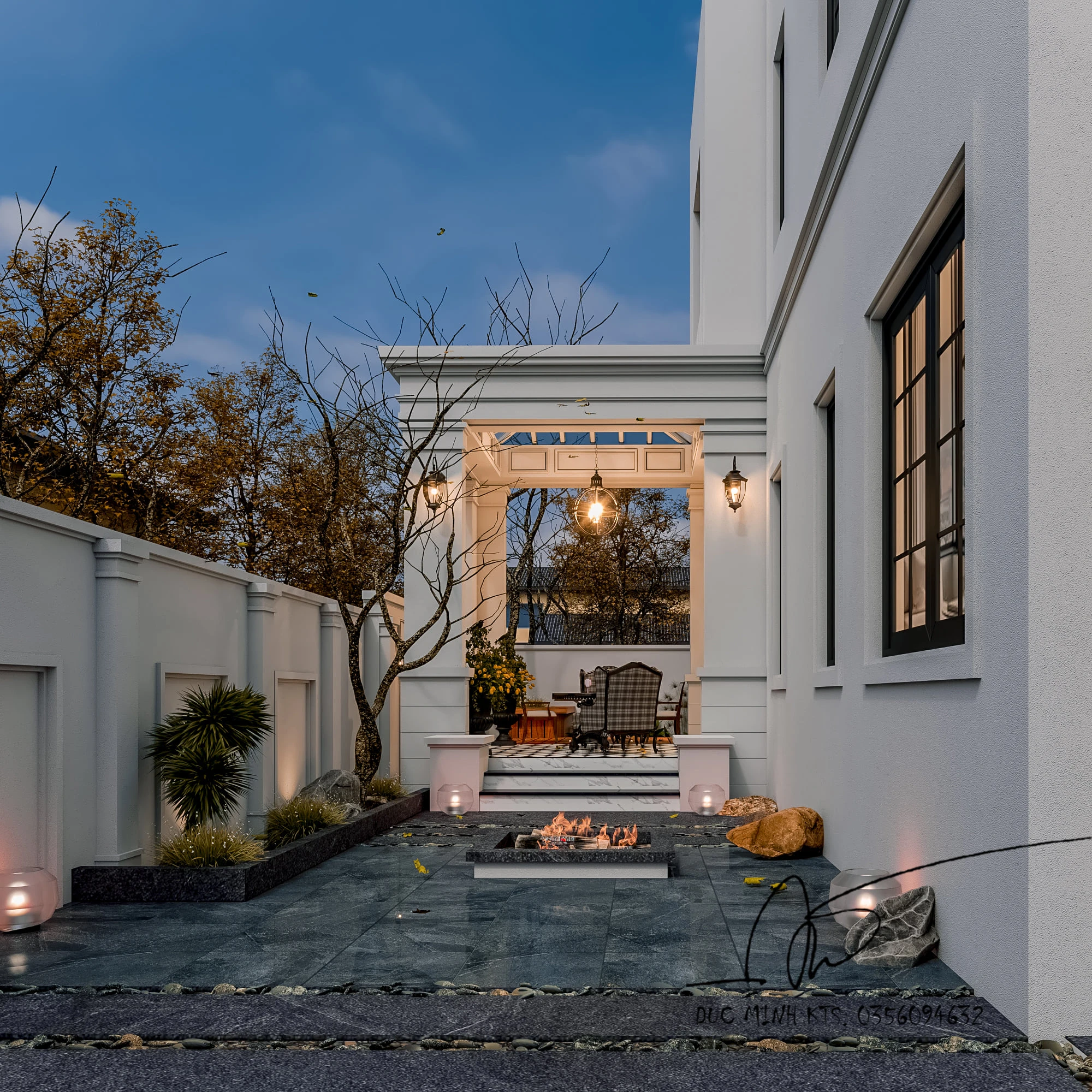 Exterior Free Sketchup Models Vray Modern ID 101000392 (Do Duc Minh)