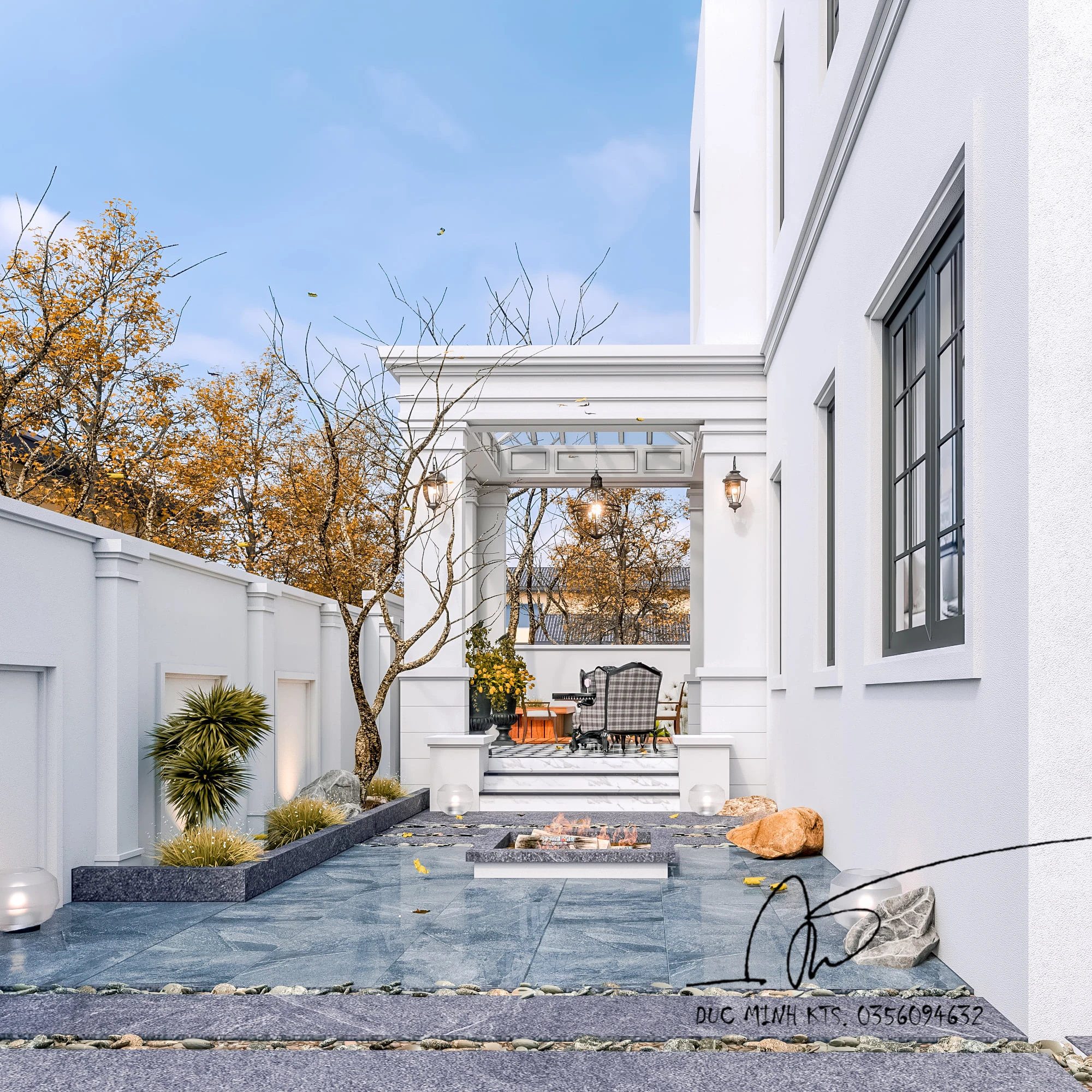 Exterior Free Sketchup Models Vray Modern ID 101000392 (Do Duc Minh)