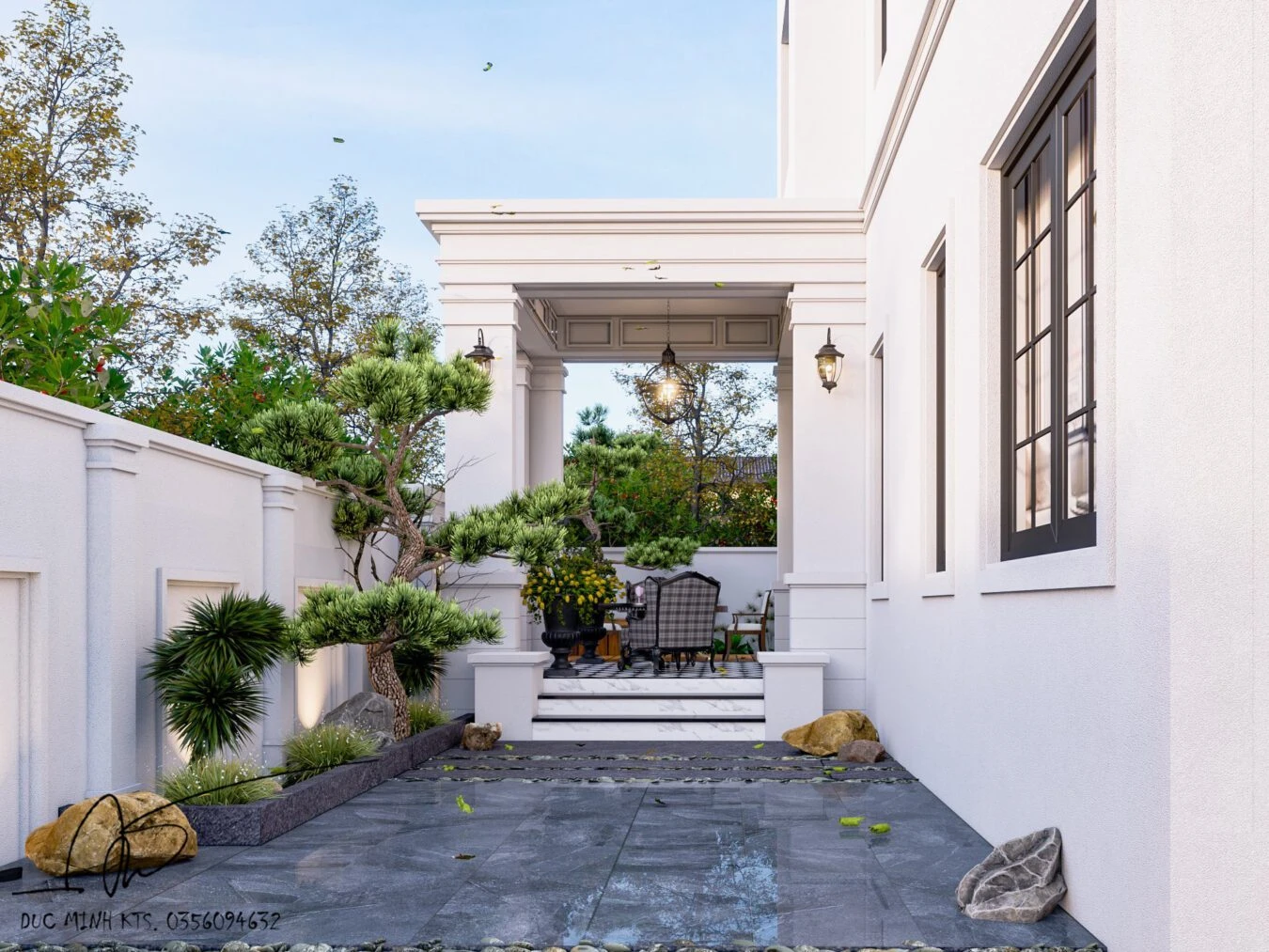 Exterior Free Sketchup Models Vray Modern ID 101000392 (Do Duc Minh)