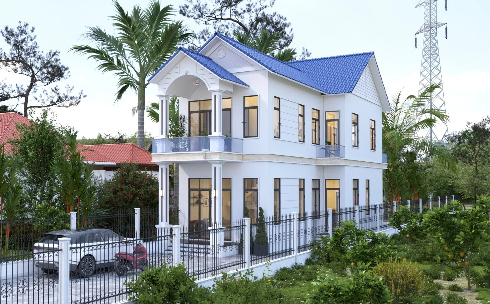 SketchUp Free Exterior Free Sketchup Scene Vray Modern ID 101000477 (Duy)
