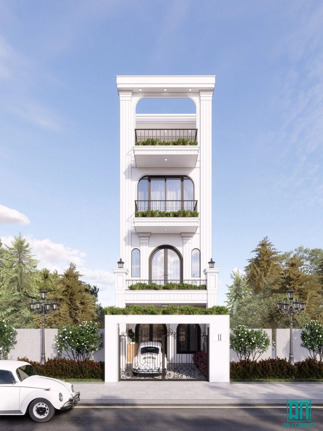 Exterior Modern Enscape Free Sketchup Models Download ID 101000326 (Tan Hung)