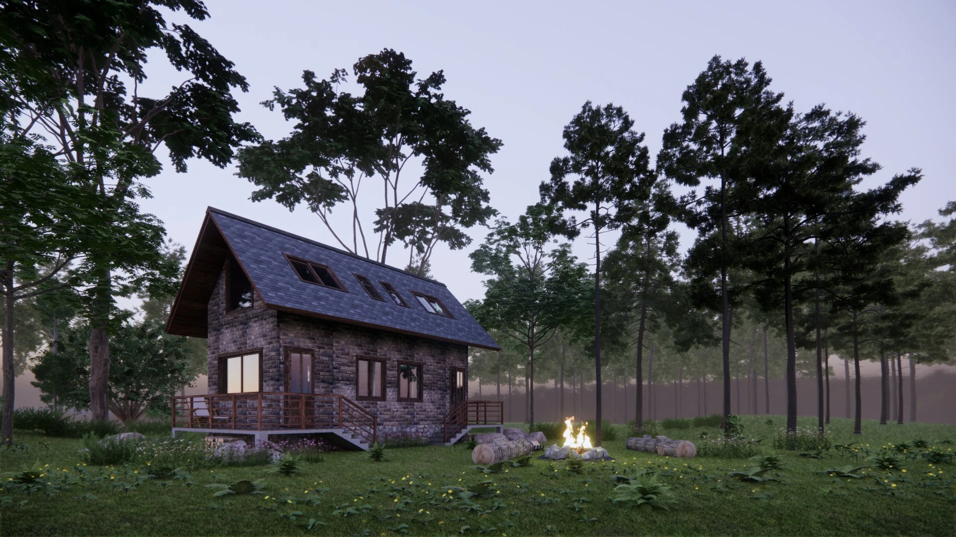 Exterior Modern Enscape Free Sketchup Models Download ID 101000476 (Bui Dinh Thi)