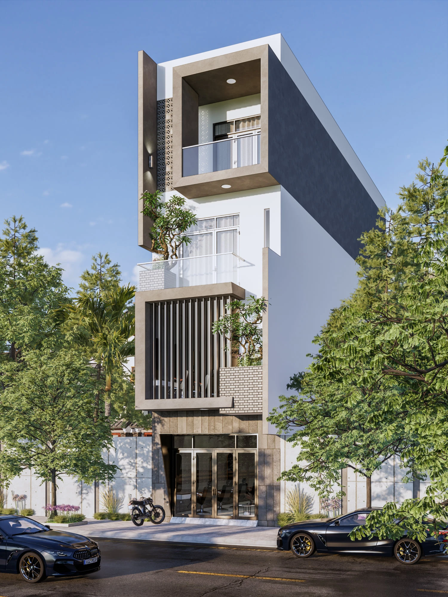 SketchUp Free Exterior Modern Enscape Free Sketchup Models ID 101000462 (Duy Dao)