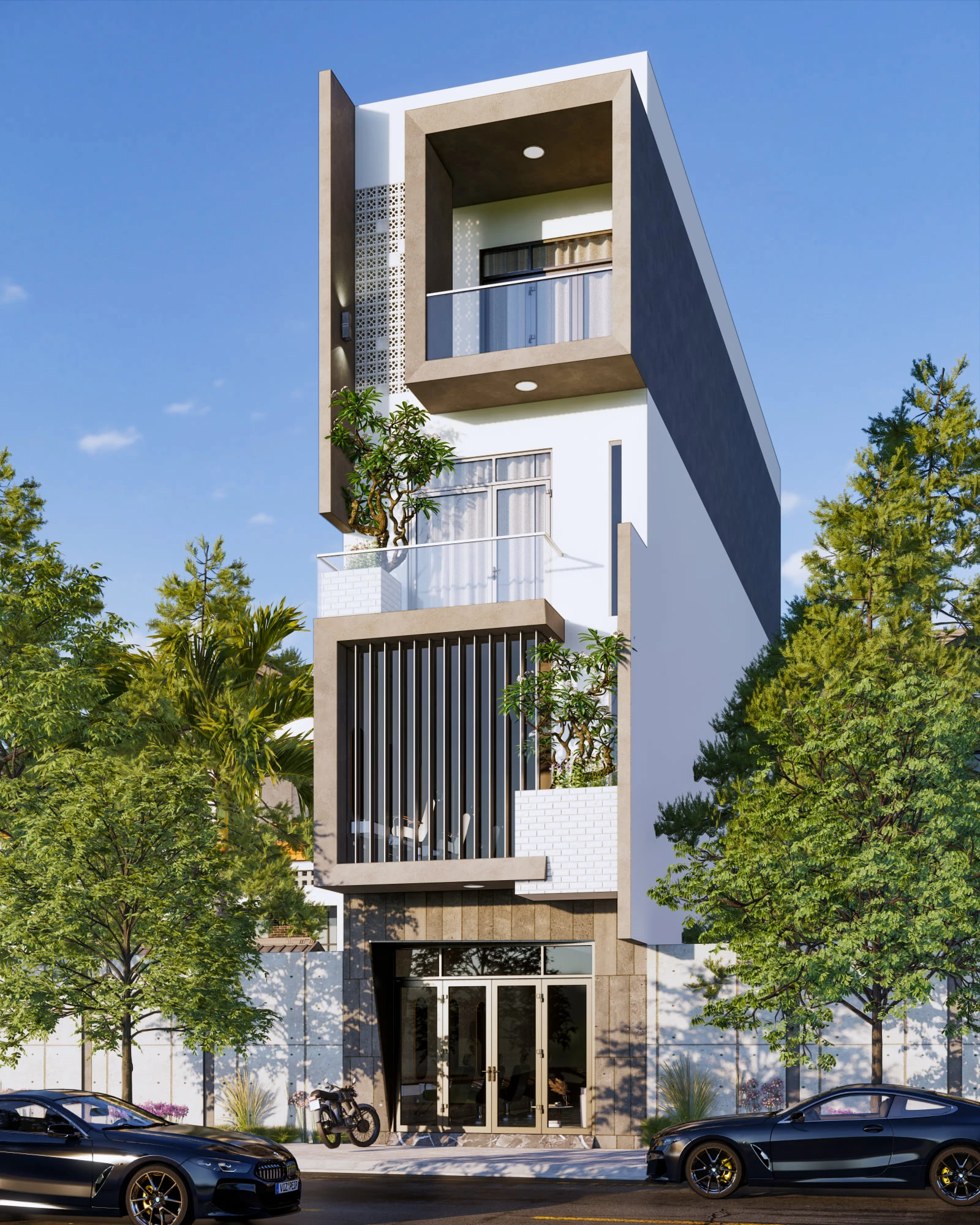 SketchUp Free Exterior Modern Enscape Free Sketchup Models ID 101000462 (Duy Dao)