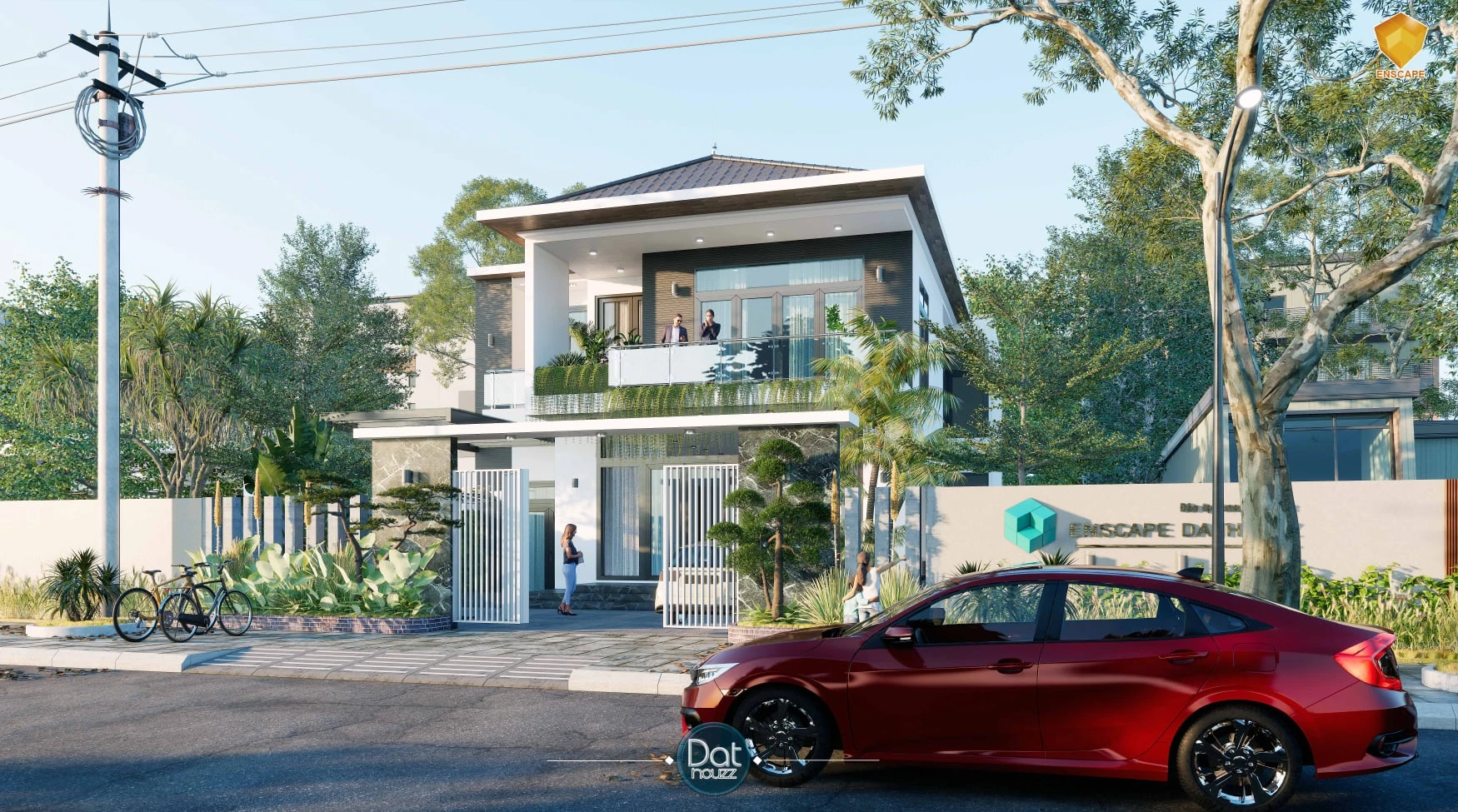 Exterior Modern Enscape Free Sketchup Models ID 101000532 (Dat Houzz)