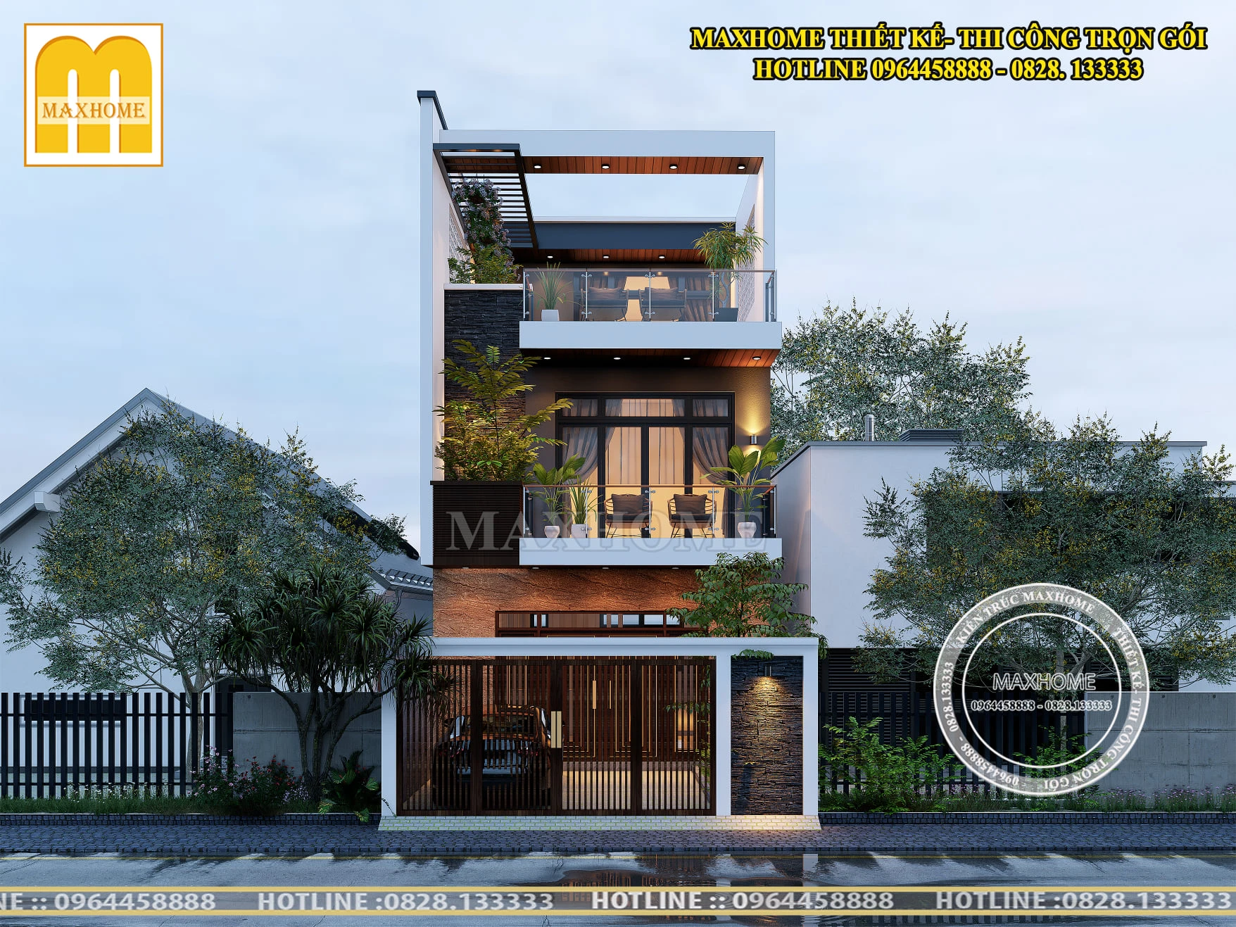 Exterior Modern Enscape Free Sketchup Scene ID 101000527 (Dinh Phong)